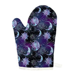 Galaxy Celestial Sun And Moon Print Single Oven Mitt