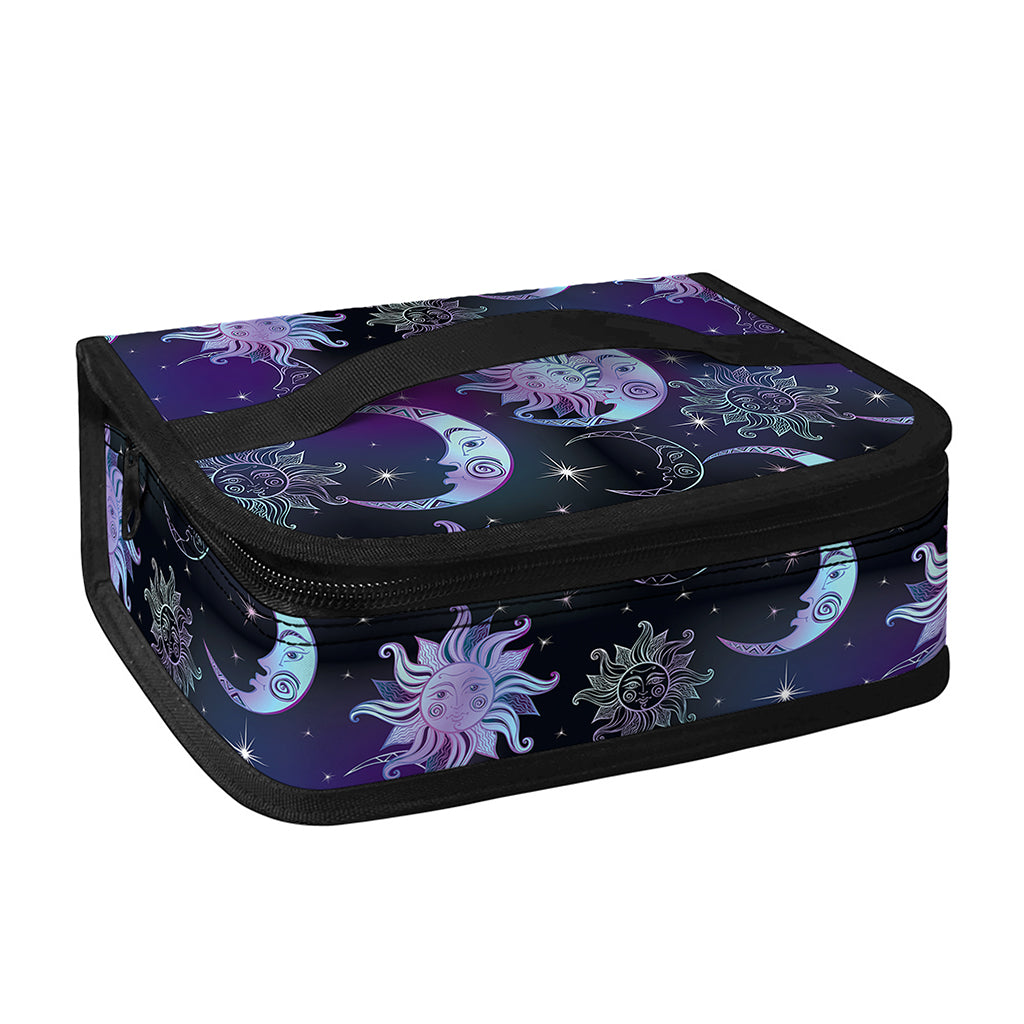 Galaxy Celestial Sun And Moon Print Small Lunch Bag