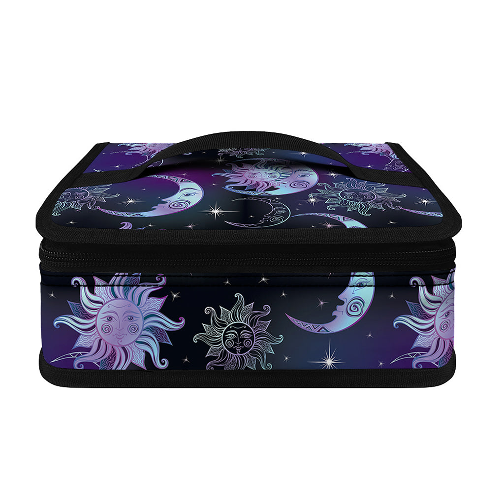 Galaxy Celestial Sun And Moon Print Small Lunch Bag