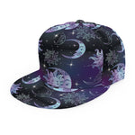 Galaxy Celestial Sun And Moon Print Snapback Cap
