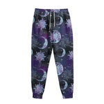 Galaxy Celestial Sun And Moon Print Sweatpants