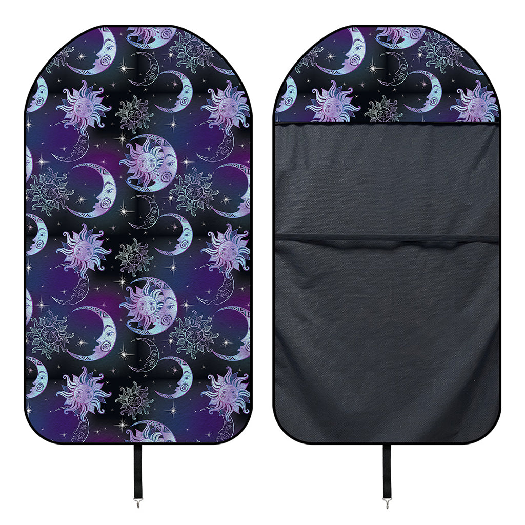 Galaxy Celestial Sun And Moon Print Waterproof Car Seat Cover