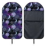 Galaxy Celestial Sun And Moon Print Waterproof Car Seat Cover