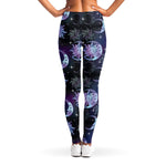 Galaxy Celestial Sun And Moon Print Women's Leggings