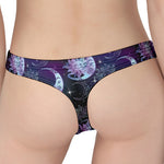 Galaxy Celestial Sun And Moon Print Women's Thong