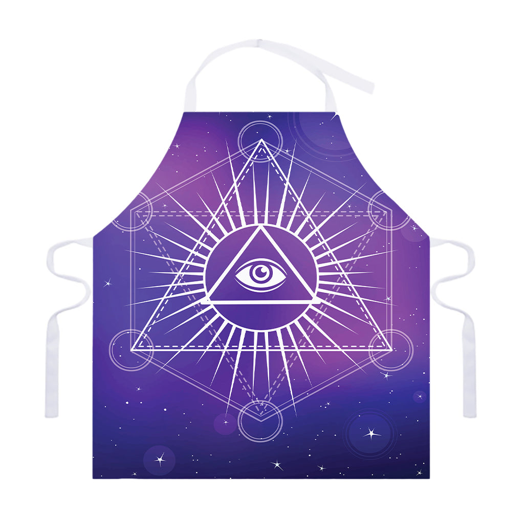 Galaxy Eye of Providence Print Adjustable Apron