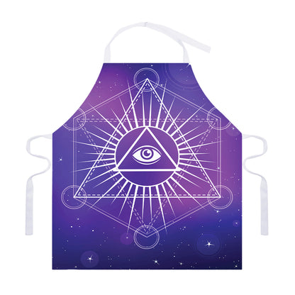Galaxy Eye of Providence Print Adjustable Apron