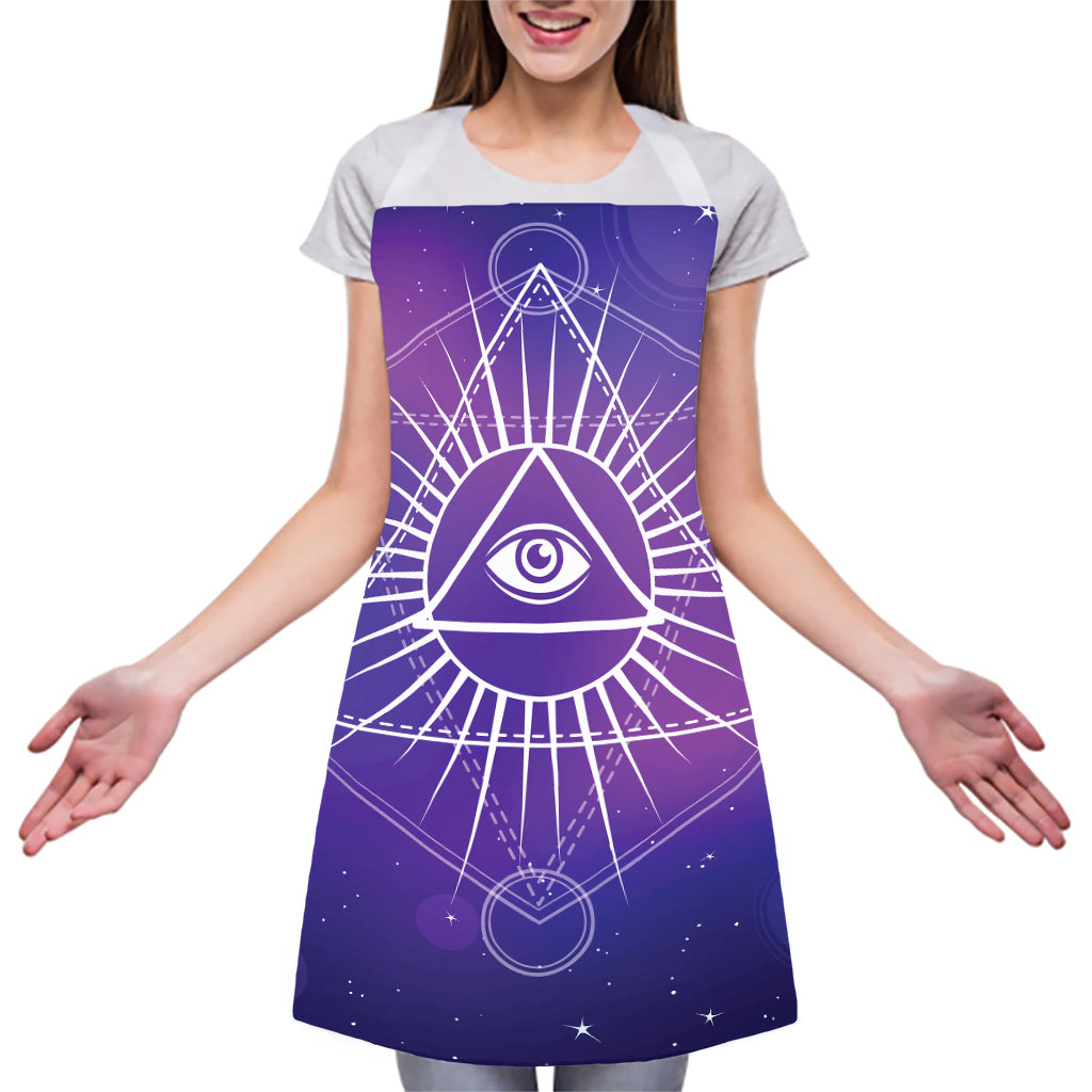 Galaxy Eye of Providence Print Adjustable Apron