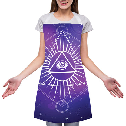 Galaxy Eye of Providence Print Adjustable Apron