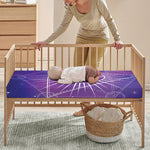 Galaxy Eye of Providence Print Baby Crib Sheet