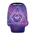 Galaxy Eye of Providence Print Baby Seat Cover