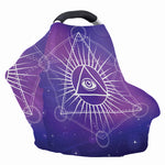 Galaxy Eye of Providence Print Baby Seat Cover