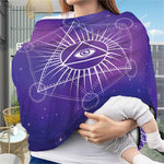 Galaxy Eye of Providence Print Baby Seat Cover