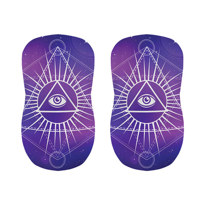 Galaxy Eye of Providence Print Bar Stool Covers