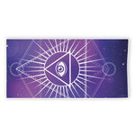 Galaxy Eye of Providence Print Beach Towel