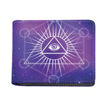 Galaxy Eye of Providence Print Bifold Wallet