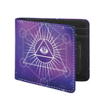 Galaxy Eye of Providence Print Bifold Wallet