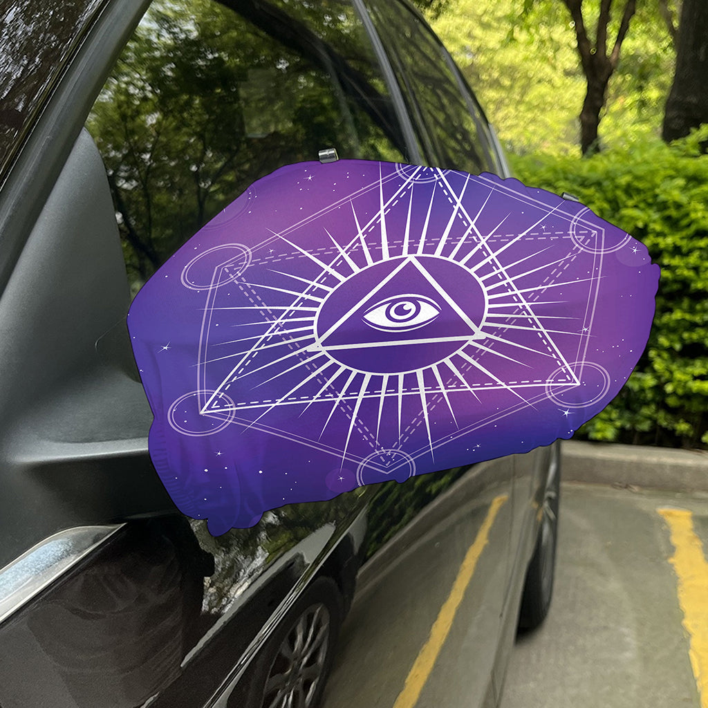 Galaxy Eye of Providence Print Car Side Mirror Covers