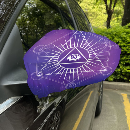 Galaxy Eye of Providence Print Car Side Mirror Covers