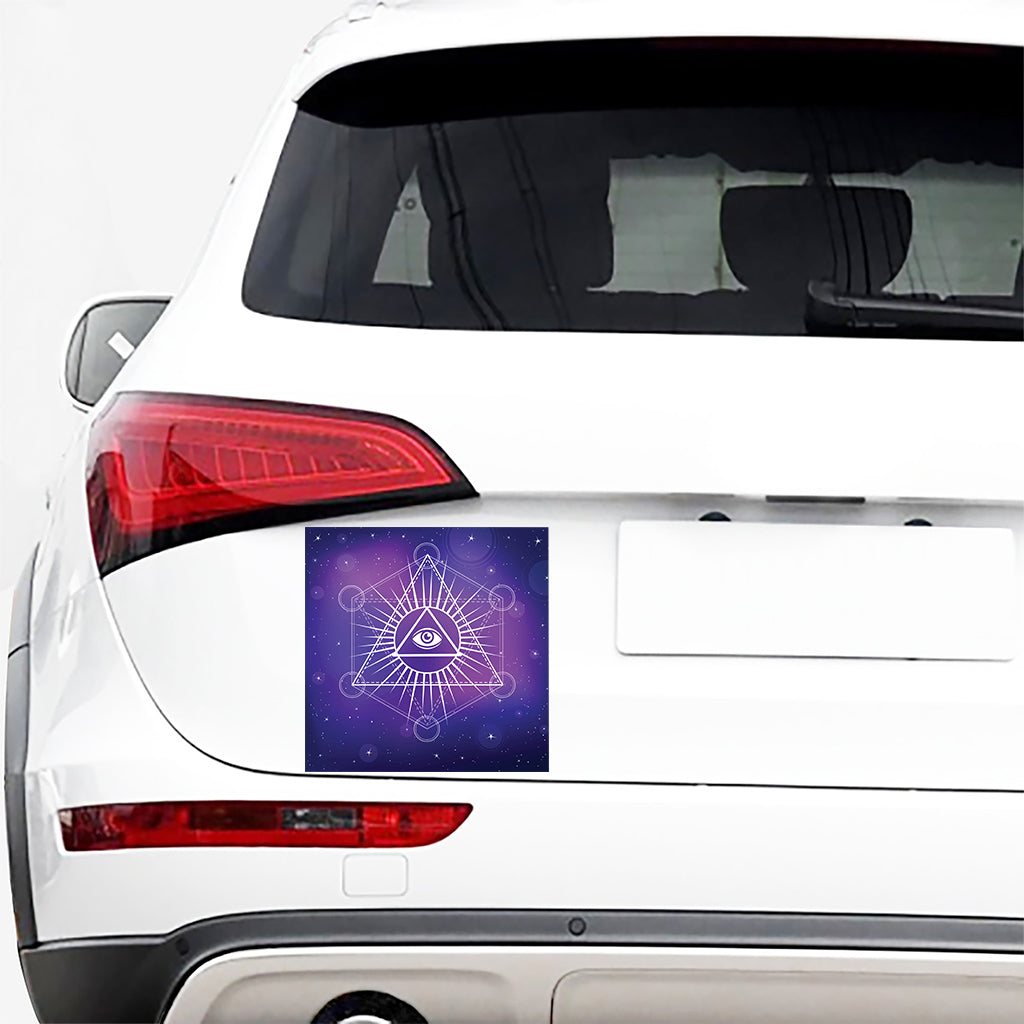 Galaxy Eye of Providence Print Car Sticker