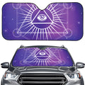 Galaxy Eye of Providence Print Car Windshield Sun Shade