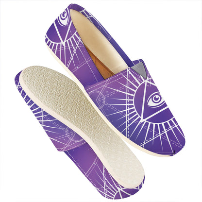 Galaxy Eye of Providence Print Casual Shoes