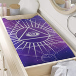 Galaxy Eye of Providence Print Changing Pad Cover