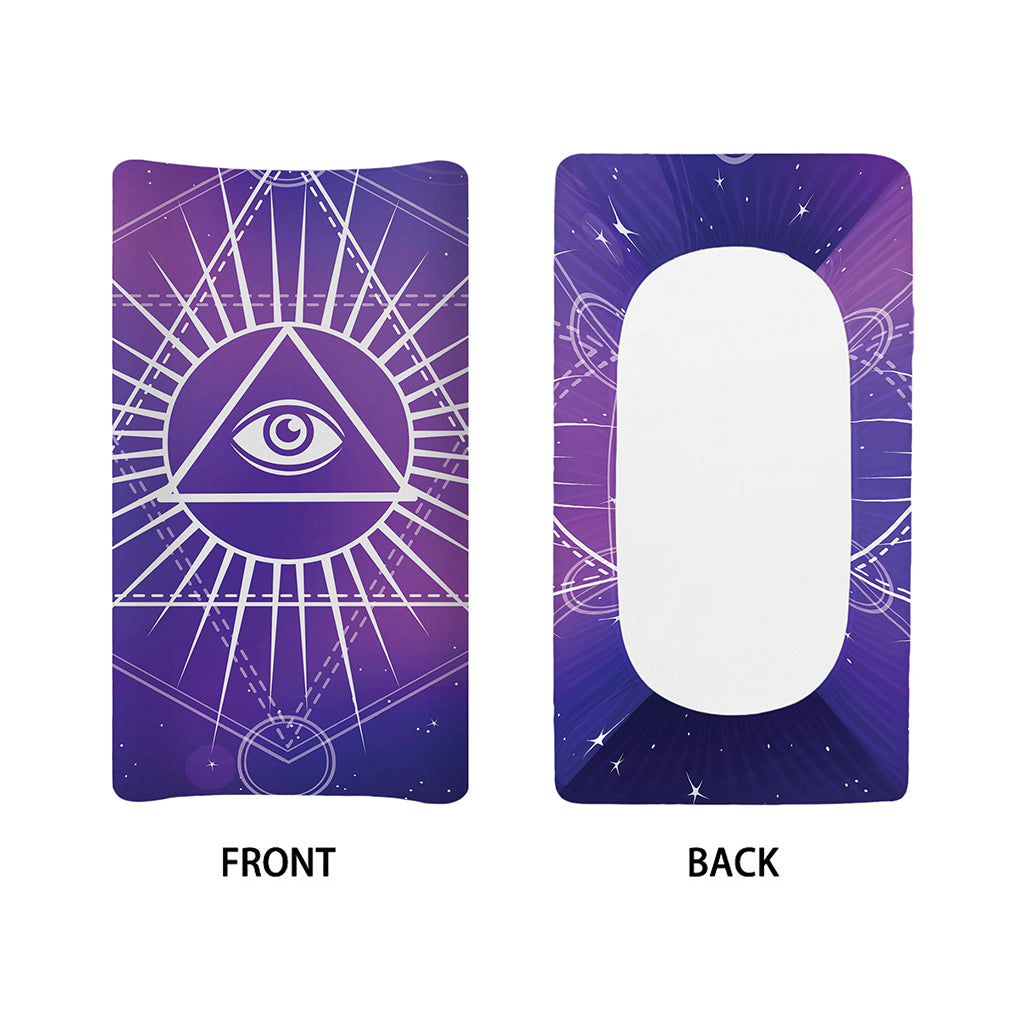 Galaxy Eye of Providence Print Changing Pad Cover