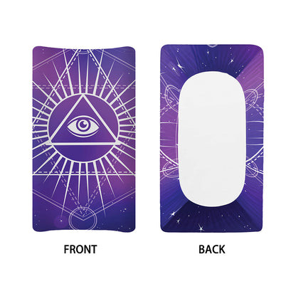 Galaxy Eye of Providence Print Changing Pad Cover