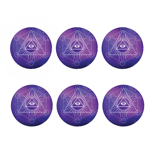 Galaxy Eye of Providence Print Coaster Set