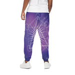 Galaxy Eye of Providence Print Cotton Pants