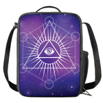 Galaxy Eye of Providence Print Crossbody Lunch Bag