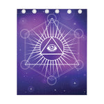 Galaxy Eye of Providence Print Curtain