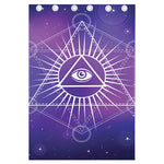 Galaxy Eye of Providence Print Curtain