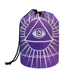 Galaxy Eye of Providence Print Drawstring Makeup Bag