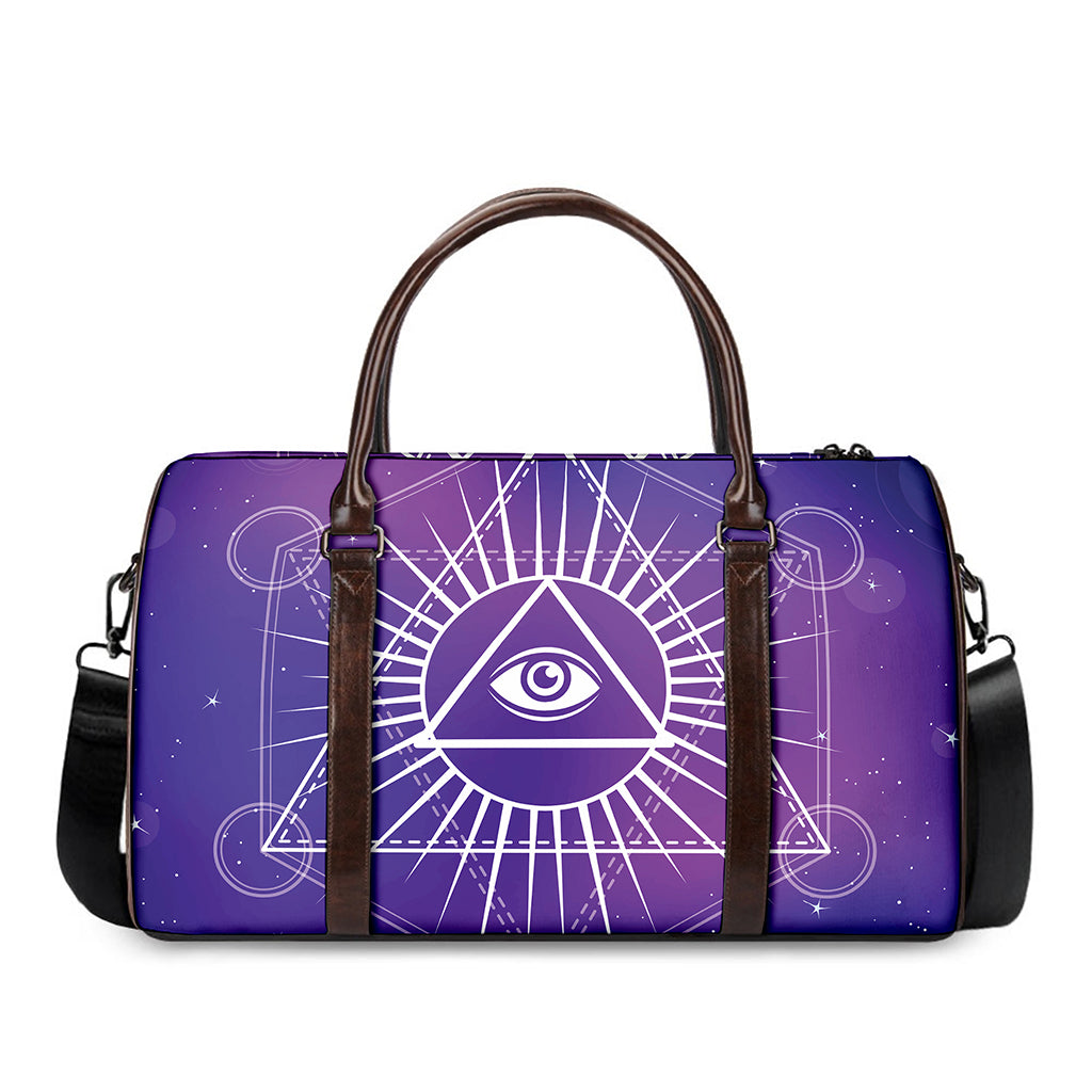 Galaxy Eye of Providence Print Duffle Bag