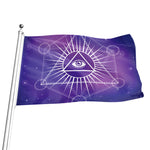 Galaxy Eye of Providence Print Flag
