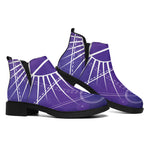 Galaxy Eye of Providence Print Flat Ankle Boots