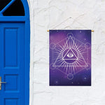 Galaxy Eye of Providence Print Garden Flag
