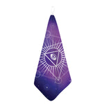 Galaxy Eye of Providence Print Hand Towel