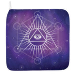 Galaxy Eye of Providence Print Hand Towel