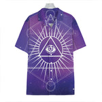 Galaxy Eye of Providence Print Hawaiian Shirt