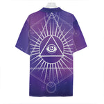 Galaxy Eye of Providence Print Hawaiian Shirt