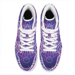 Galaxy Eye of Providence Print High Top Leather Sneakers