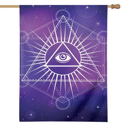 Galaxy Eye of Providence Print House Flag