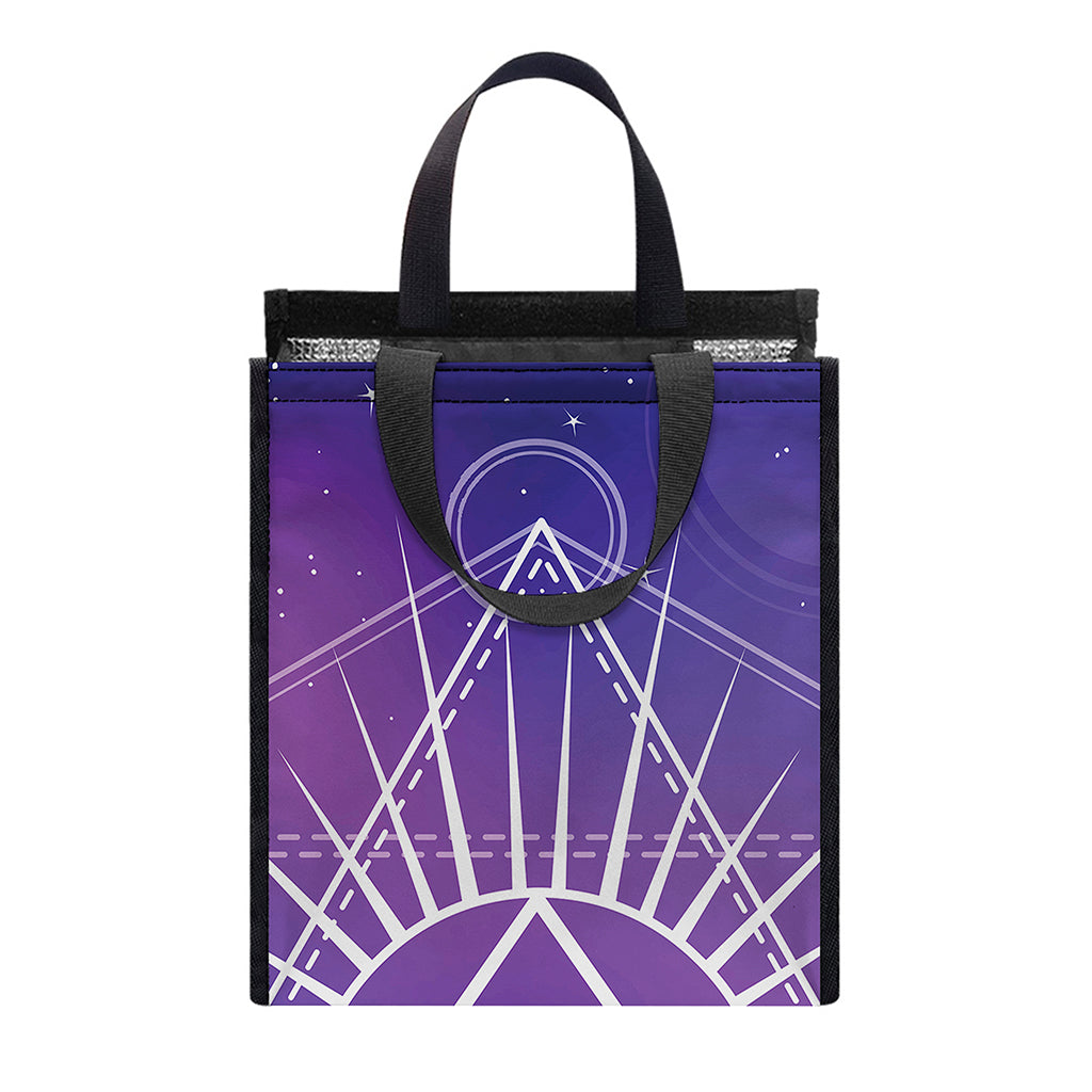 Galaxy Eye of Providence Print Insulated Lunch Tote