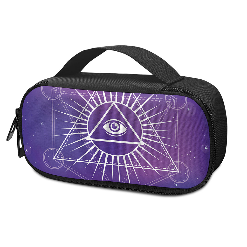 Galaxy Eye of Providence Print Insulin Cooler Travel Case