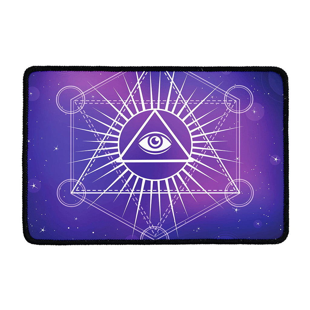 Galaxy Eye of Providence Print Kitchen Mat