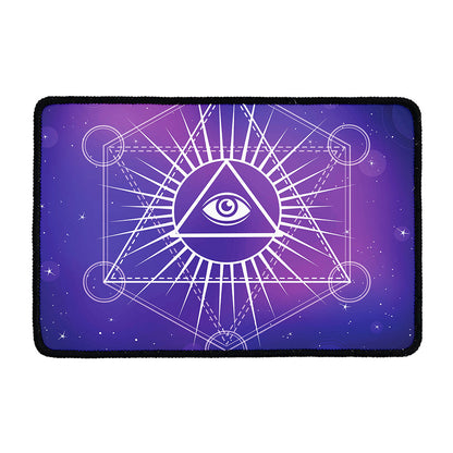 Galaxy Eye of Providence Print Kitchen Mat