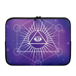 Galaxy Eye of Providence Print Laptop Sleeve